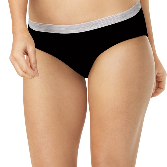 Hanes Women's Cotton Wicking Cool 5 Pack Sporty Hipsters Underwears, Size 7/L - Picture 3 of 4